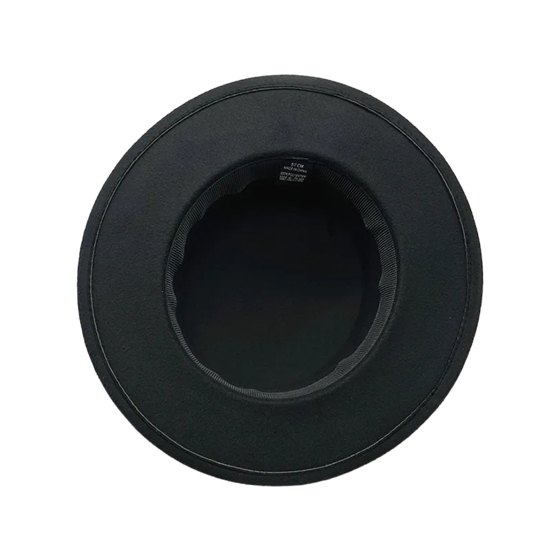 Round Hat with gold leaf band