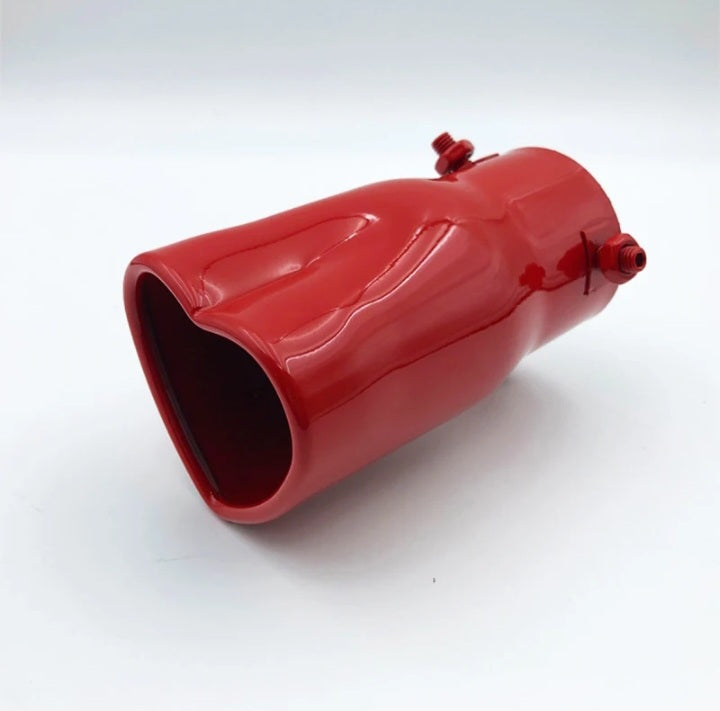 Heart shaped exhaust muffler straight