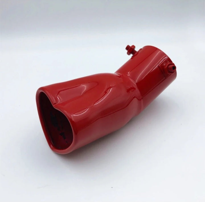 Heart shaped exhaust muffler curved
