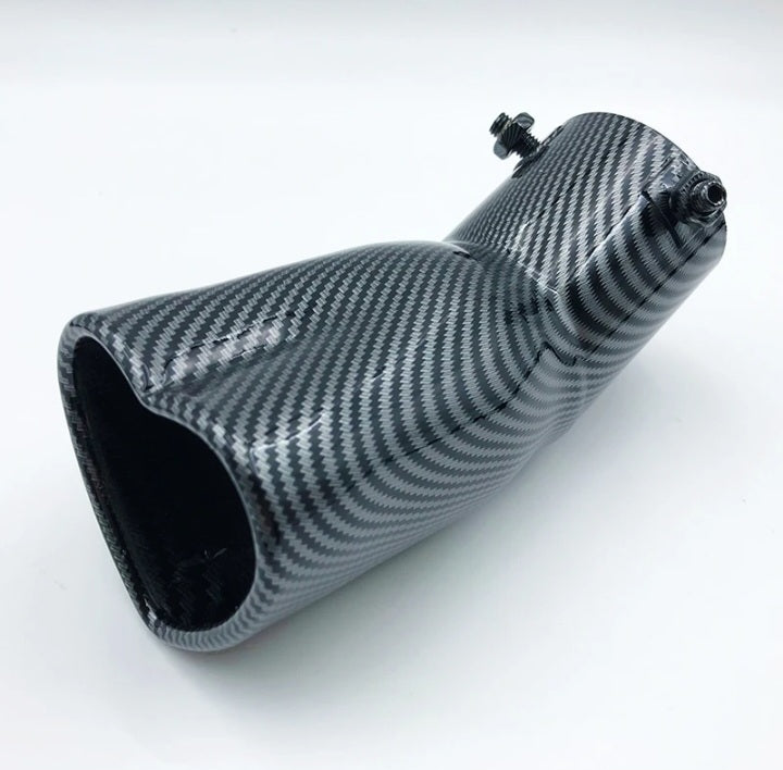 Heart shaped exhaust muffler curved