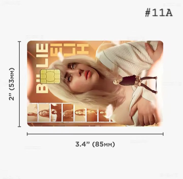 Billie Eilish Bank Card Graphic Film