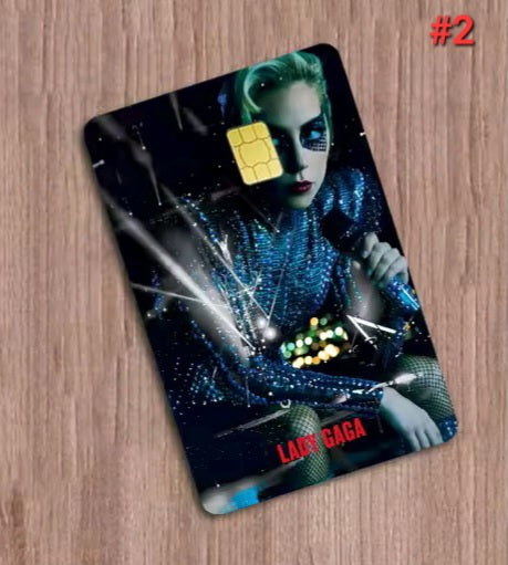 Lady Gaga Bank Card Skin Sticker