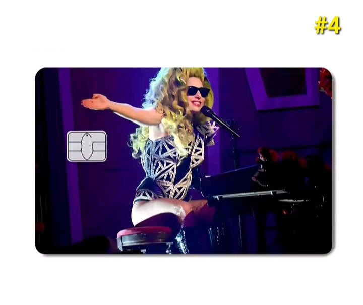 Lady Gaga Bank Card Skin Sticker