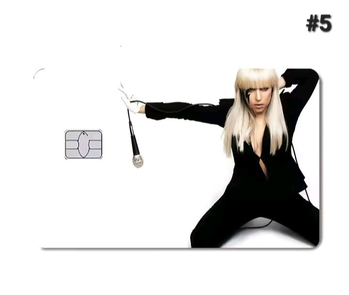 Lady Gaga Bank Card Skin Sticker