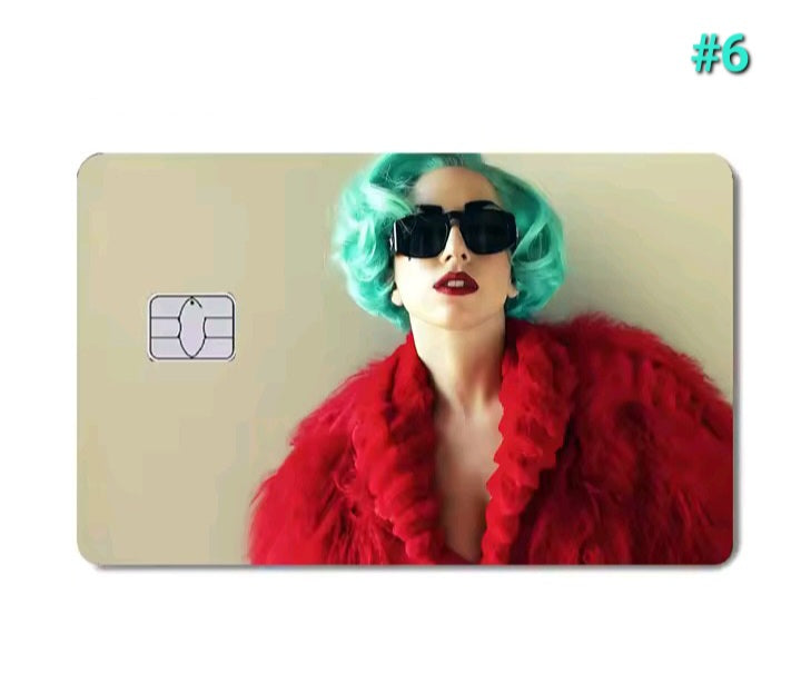 Lady Gaga Bank Card Skin Sticker