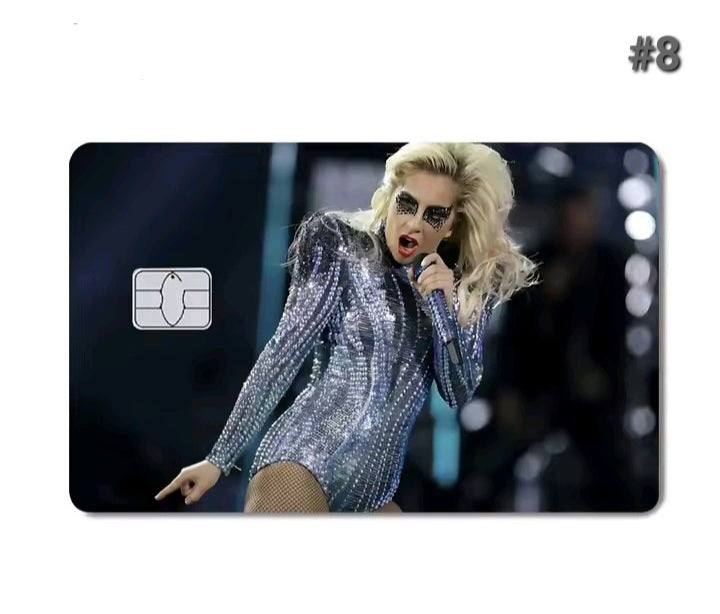 Lady Gaga Bank Card Skin Sticker