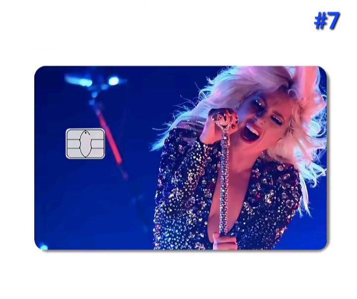 Lady Gaga Bank Card Skin Sticker