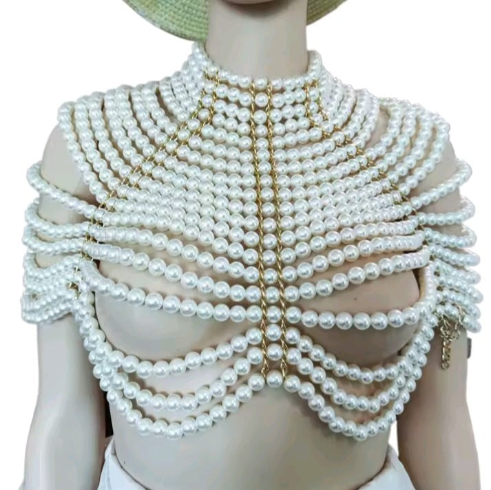 Pearl Crop Top Shawl Style