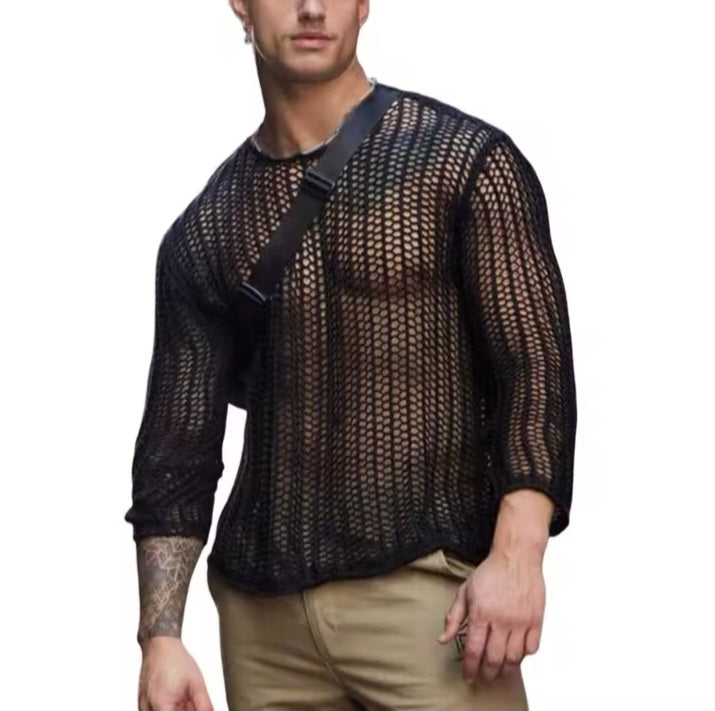 Mens knit long sleeve...........