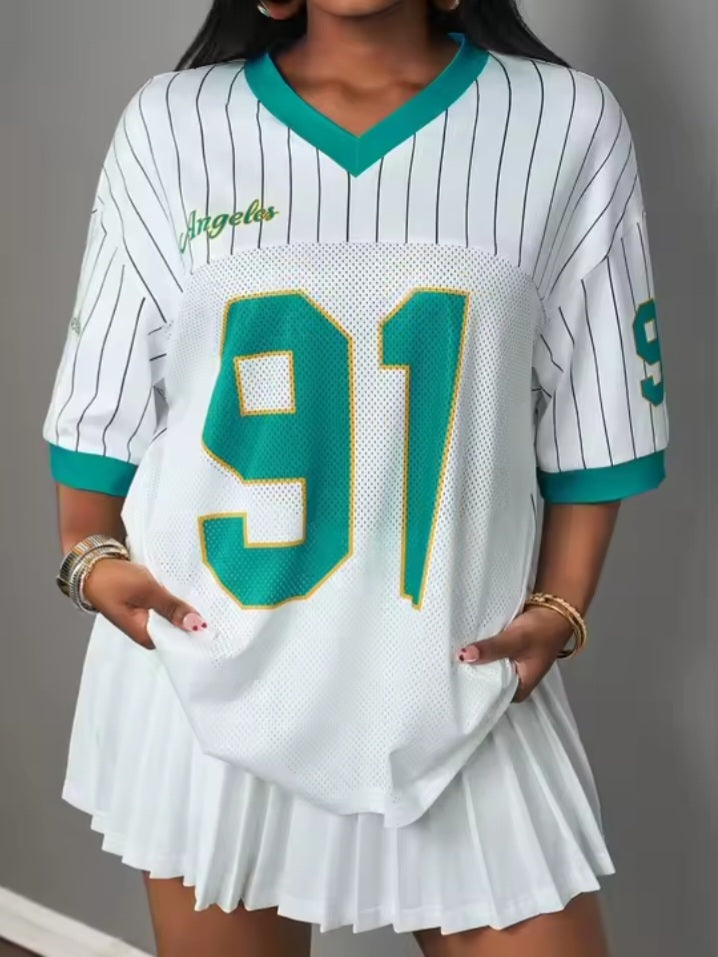 Womens LA 91 Pinstripe Jersey