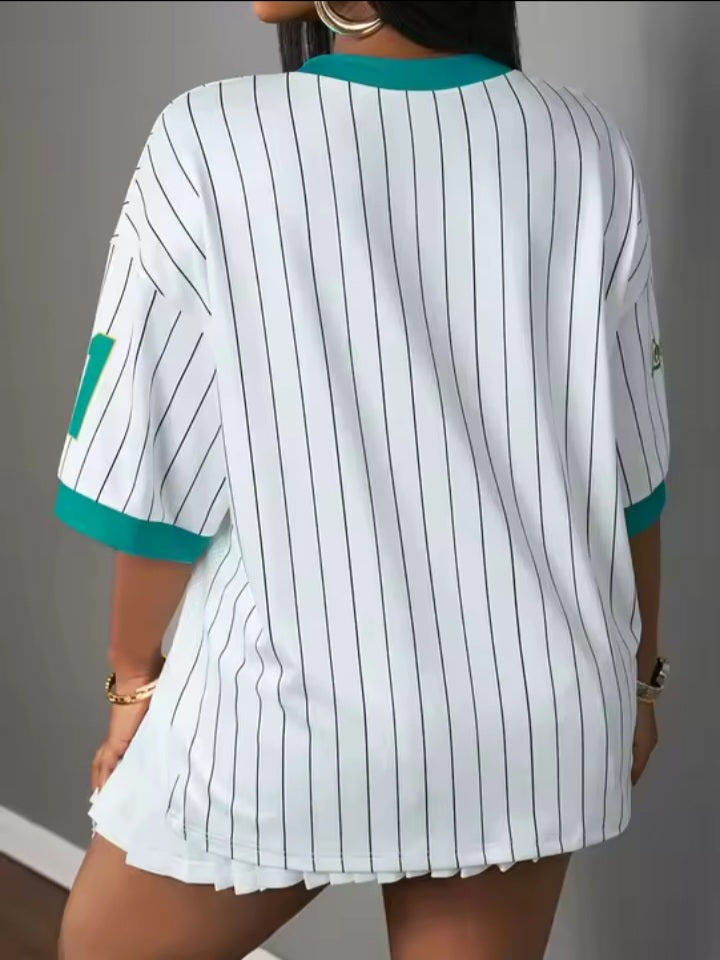 Womens LA 91 Pinstripe Jersey