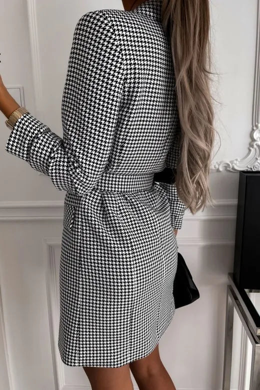 Plaid Blazer Dress